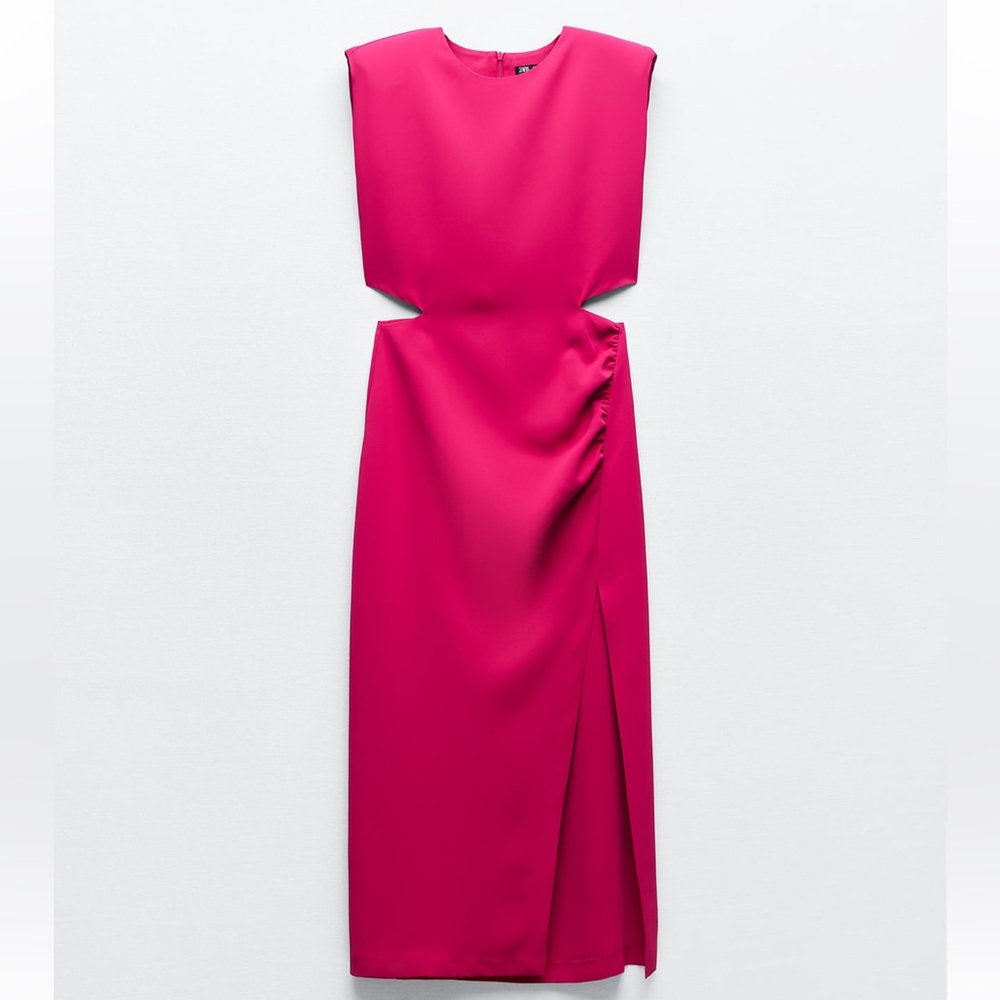 ZARA CUT OUT MIDI DRESS